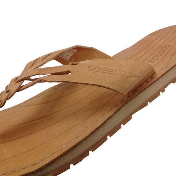 Speedo Women's Downshift Waterproof Thong Leather Flip Flop Sandals Size 9 - Picture 9 of 11